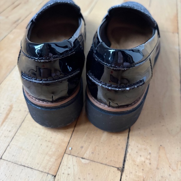 Clarks Womens Sharon Gracie Loafer Black Patent Size 6 M Comfort- Professional - Picture 4 of 9